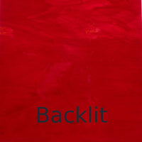 Glass Plate Red Lacquer