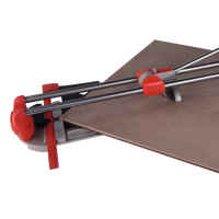 Rubi STAR 42 tile cutter cutting a tile diagonally