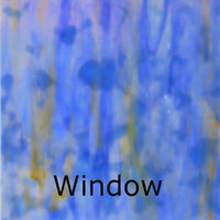 Glasplatte Himmelblau Bernstein Marmoriert