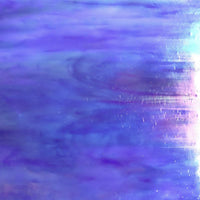 Glass plate Amethyst Blue Iridescent