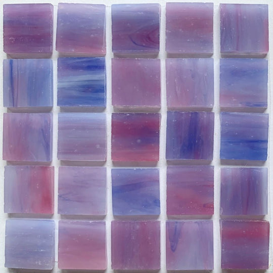 Glacier Tiffany Glass Mosaic 20mm  Very Berry