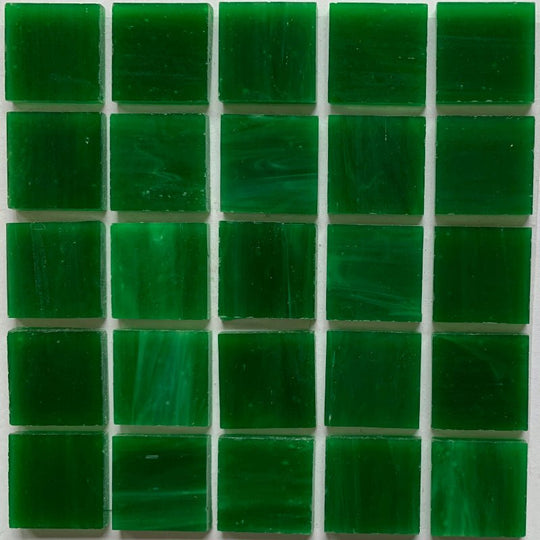 Glacier Tiffany Glass Mosaic 20mm  Dark Green