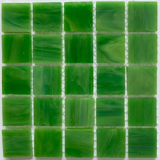 Glacier Tiffany Glass Mosaic 20mm  Spinach