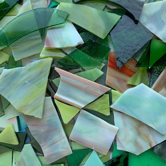 Crazy Paving  Green Mix