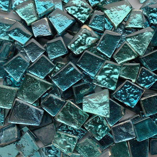 Glasfliese mit Spiegel Wasser Mix