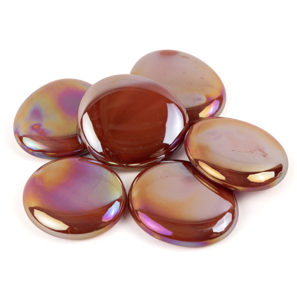 Glass Nuggets XL 30-36mm Opal Red