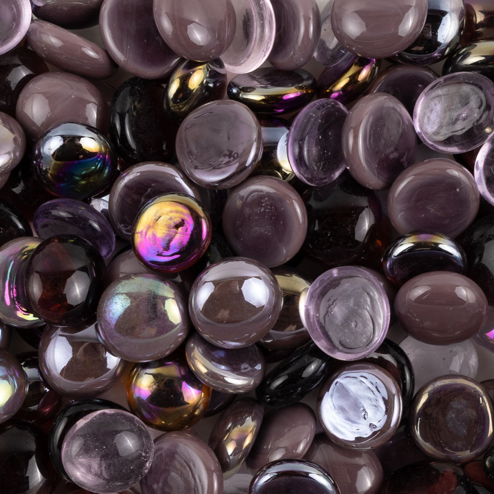 Glass Nuggets 16-20mm  Purple Mix