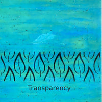 Glass Plate Teal Iridised