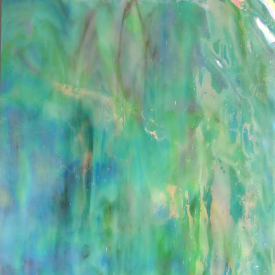 Skleněná deska Měkká azurová Mramorovaná Irizující