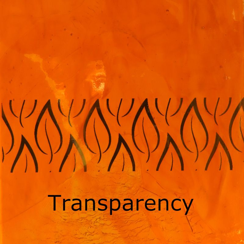 Skleněná deska Světle oranžová
