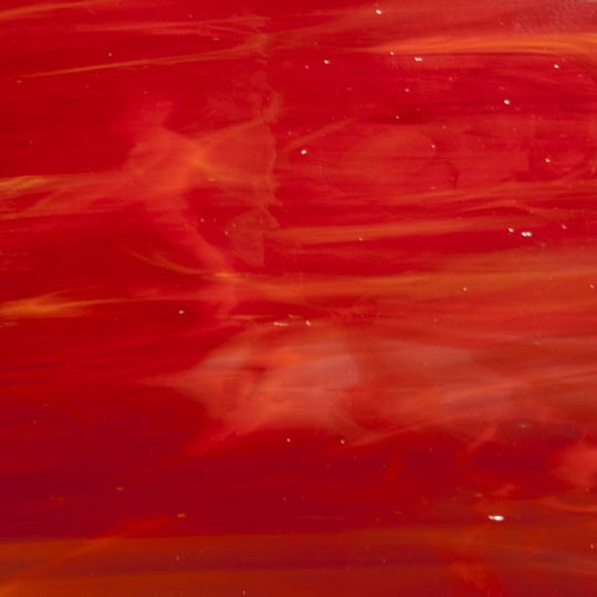 Glass Plate Cherry Red 