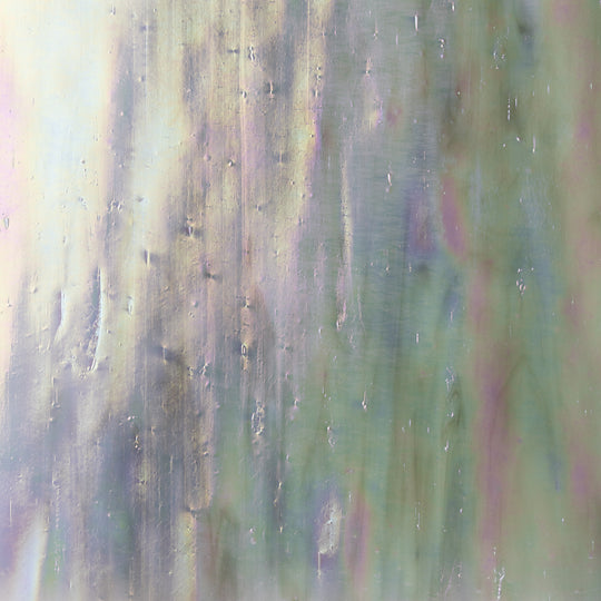 Glass Plate Grey Pink Iridescent