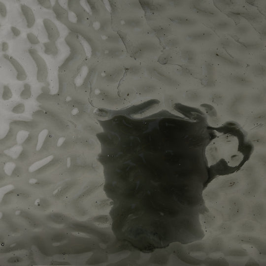 Glass Plate Grey Ripple