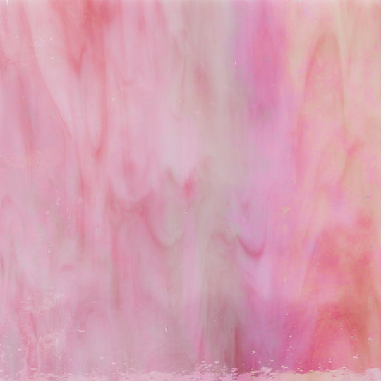 Glass Plate Pink Iridescent
