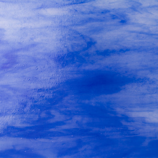 Glass Plate Blue Wispy