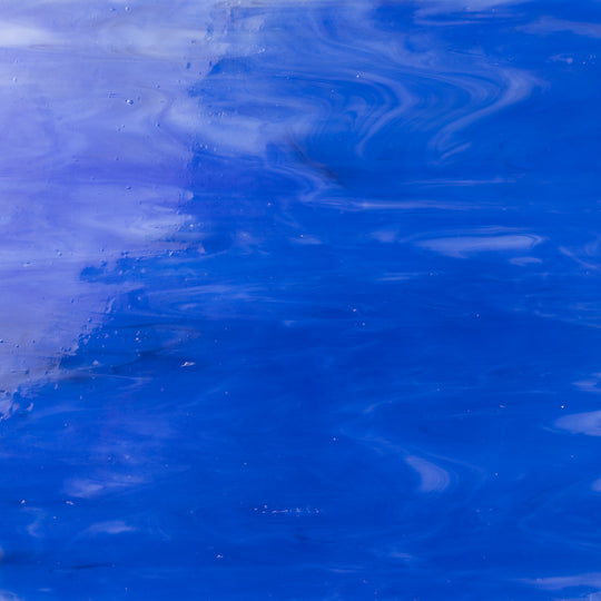 Glass Plate Deep Blue Water Misty