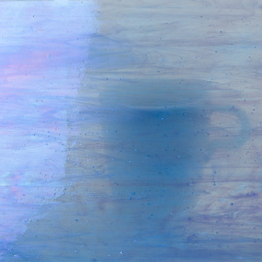 Glass Plate Marbled Blue Pearl