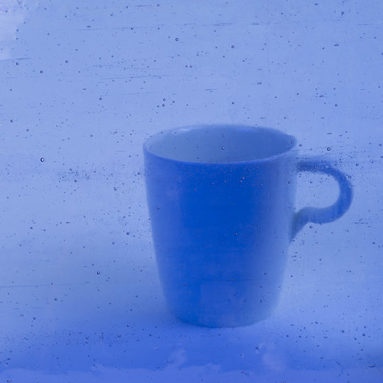 Glass Plate Mid Blue