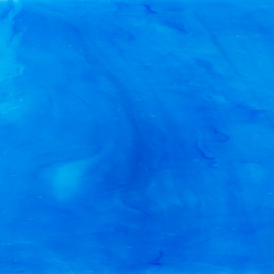 Glass Plate Deep Turquoise Streaky