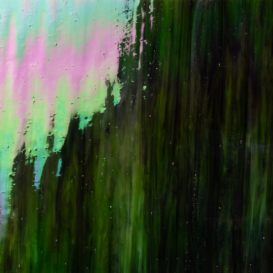 Glass Plate Dark Forest Iridised