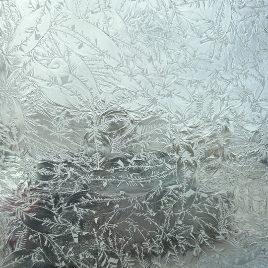 Glasplatte Weiß Geblümt