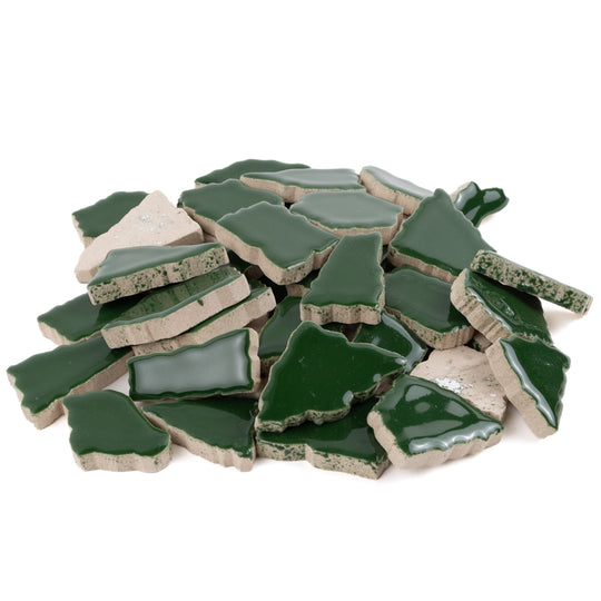 Keramické puzzle bílé