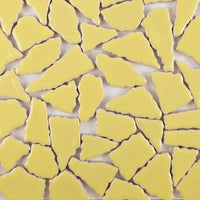 Keramik Mosaik Puzzle  Weiß