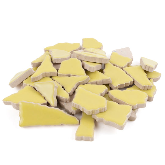 Keramické puzzle bílé