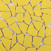 Keramik Mosaik Puzzle  Weiß