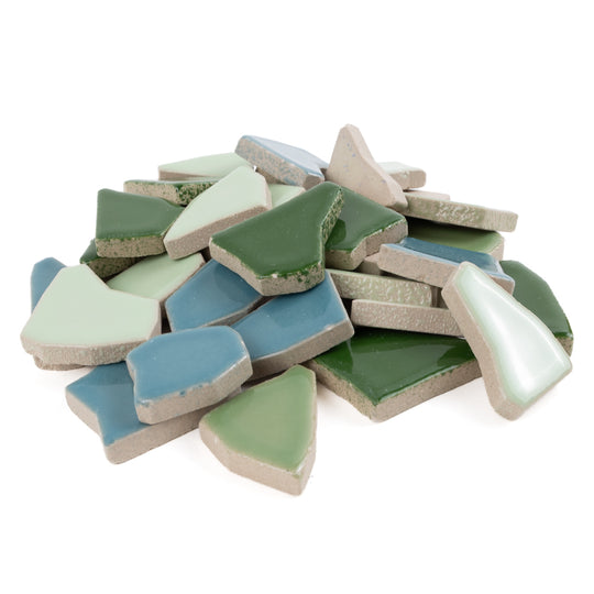 Keramické puzzle bílé