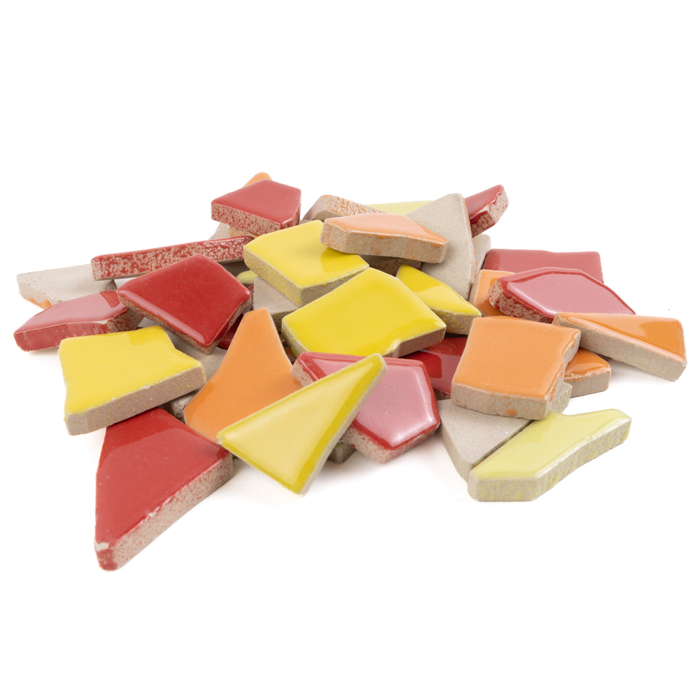 Keramické puzzle bílé