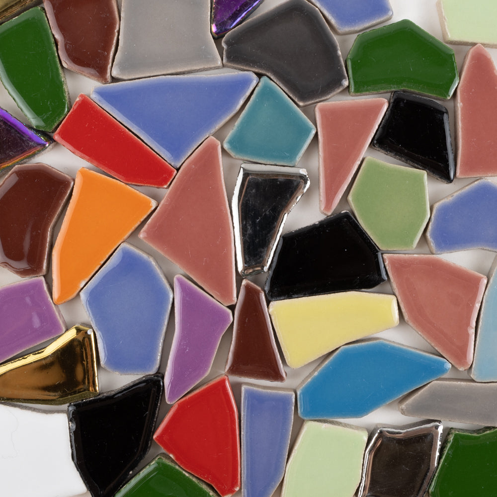 Keramické puzzle bílé