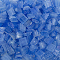 Gold Veined Glass Mosaic 10mm  Jewel Blue