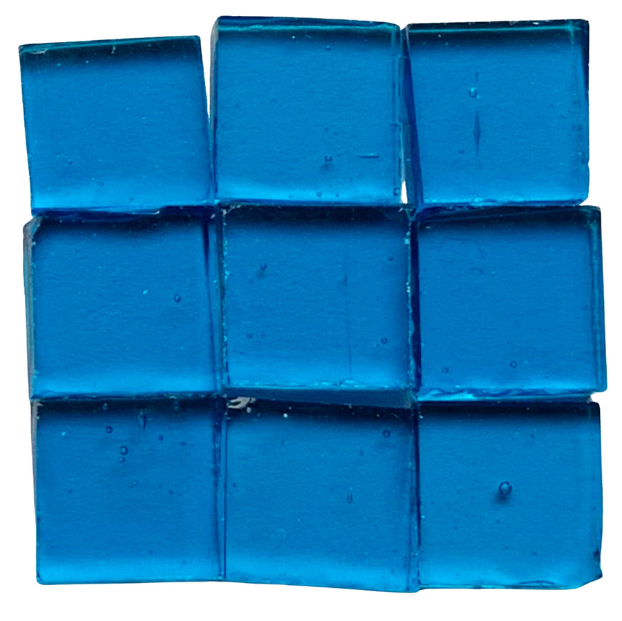 Glasmosaik Tiffany-Glas 15mm  Capriblau