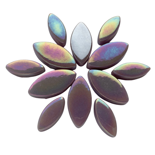 Ottoman Květinové okvětní lístky Perleťová Fialová