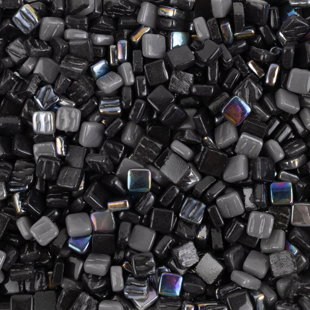 Ottoman 8mm Schwarz Mix