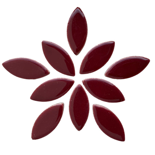 Ceramic Petals 25mm Merlot
