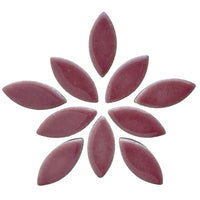 Mosaiksteinen Elipsenform 25mm  Dunkelrosa