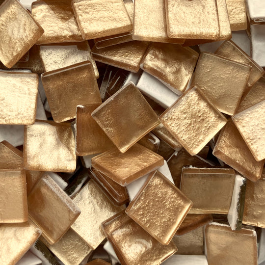 Crystal Vlnitý 20mm Zlatý posyp