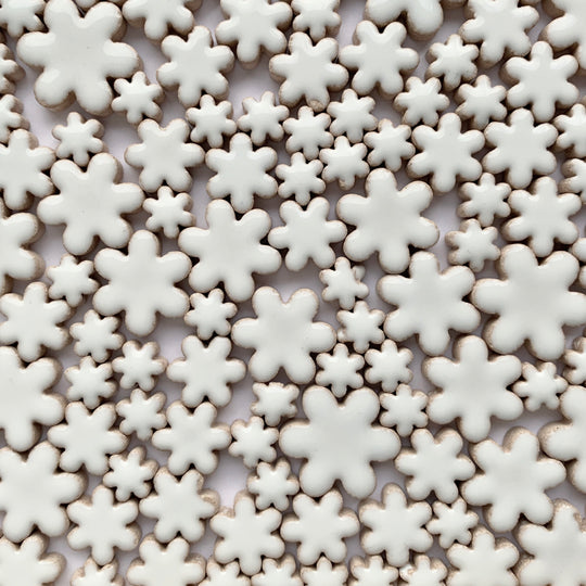 Přívěsky Květiny Bílé