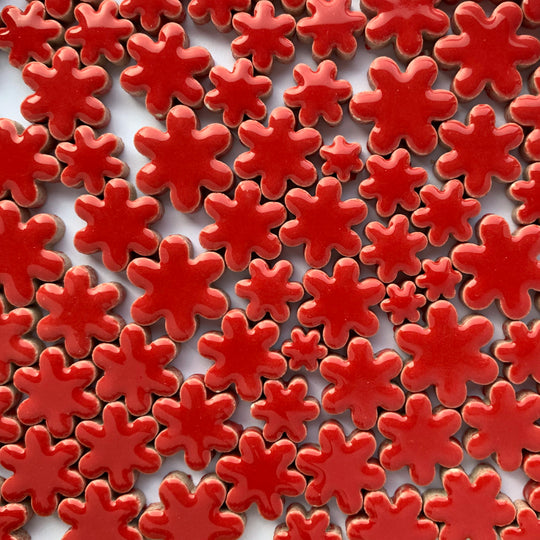 Přívěsky Květiny Červené