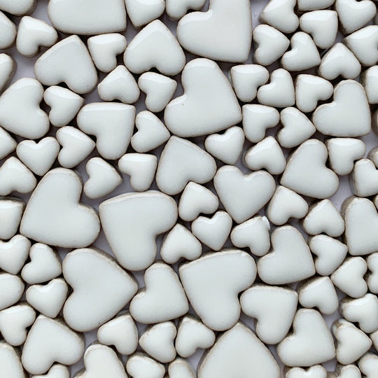 Přívěsky Srdíčka Bílé