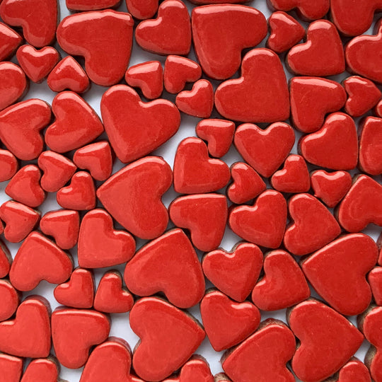 Přívěsky Srdíčka Červená