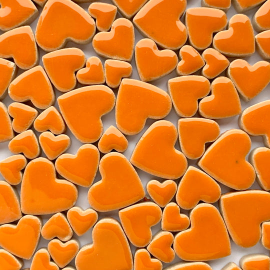 Přívěsky Srdíčka Oranžové