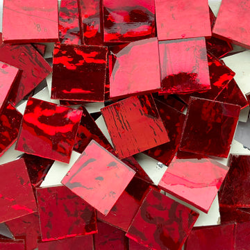 Mirror 20mm  Red Wavy