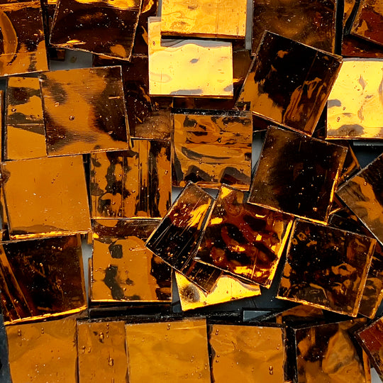 Spiegel 20mm  Kupfer Gewellt