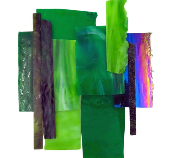 Glasscherben XL Grünmix