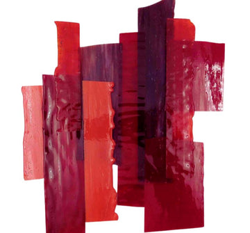 Glasscherben XL Feuerrote Mix