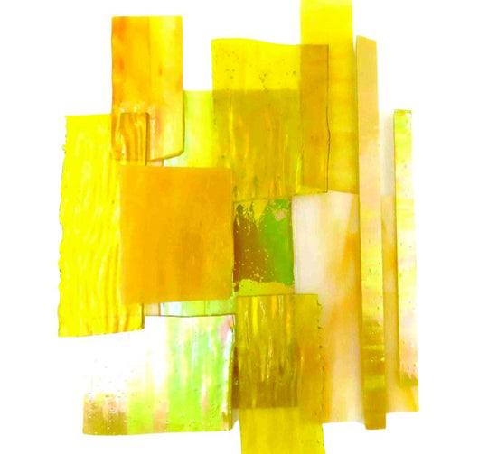 Skleněné střepy XL Žluté