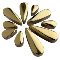 Mosaiksteinen Tropfen  Gold